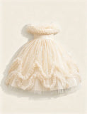 Iridescent Butterfly Tulle Gown
