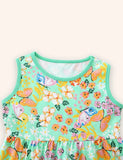 Butterfly Printed Cotton Dress
