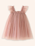 Frill Sleeves Tulle Dress
