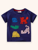 Hunde Applique T-shirt