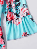 Mom and Me Family Matching Print Dress