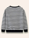 Cartoon Truck Appliqué Sweatshirt