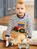Cartoon Truck Appliqué Sweatshirt