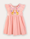 Giraffe Embroidered Dress