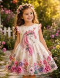 Floral Unicorn Party Dress