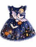 Midnight Bat Halloween Tulle Party Dress