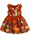 Woodland Little Deer Party Dress