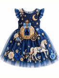 Fantasy Pumpkin Carriage Tulle Party Dress