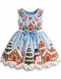 Christmas Gingerbread House Party Dress