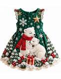 Polar Bear Winter Wonderland Christmas Dress