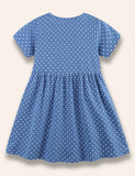 Guinea Pig&Goose Appliqué Dotted Dress