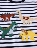 Sød Dinosaur Appliqué T-shirt