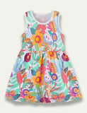 Flower Printed Sleeveless Dress - Mini Taylor