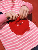 Apple Bag Appliqué Dress