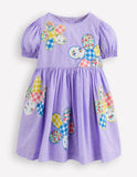 Floral Patchwork Applique Madeline Dress
