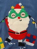 Julemands applikation farveblokeret sweatshirt