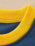 Julemands applikation farveblokeret sweatshirt