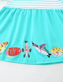 Sea World Animal Appliqué Kjole