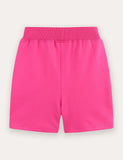 Animal Embroidered Cotton Shorts