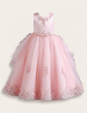 Pearl Trailing Evening Wedding Dress