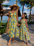 Mom and Me Romantic Suspender Holiday Dress