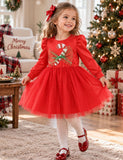 Christmas Candy Cane Tulle Dress