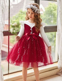 Tulle Print Bow Dress