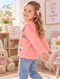 Cartoon Animal Applique Sweatshirt