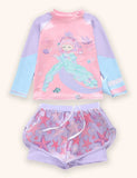 Mermaid Long Sleeve Sports Swimsuit