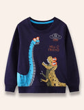UFO Dinosaur Printed Sweatshirt - Mini Taylor
