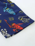 Cartoon Printed Cotton Shorts