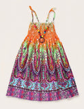 Bohemian Print Family Matching Dress