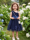 Slash Shoulder Suspender 3D Butterfly Dress
