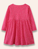 Unicorn Appliqué Dotted Dress