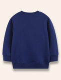 Sweat-shirt à appliqué de renne et lampion de Noël