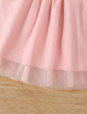 Flower Embroidered Tulle Dress + Knitted Coat Set