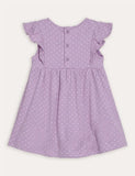 Lilac Purple Llama Appliqué Summer Dress