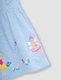 Blomsterprinsesse applikationskjole