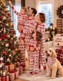 Fair Isle Christmas Reindeer Family Matching Pajamas