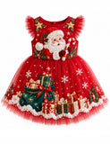 Christmas Santa Claus & Gifts Tulle Dress