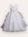 Pearl Trailing Evening Wedding Dress