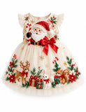 Christmas Santa Claus & Animal Friends Tulle Dress