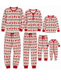 Fair Isle Christmas Reindeer Family Matching Pajamas