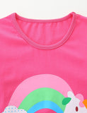 Unicorn Print Long-sleeved T-shirt