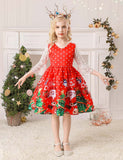 Christmas Print Party Dress