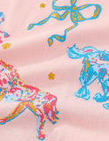 Cute Pony Print Short-sleeved T-shirt