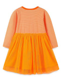 Halloween Pumpkin Applique Tulle Dress