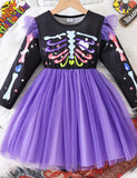 Halloween Skeleton Tulle Dress