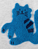 Cute Puppy Appliqué Long Sleeve Dress