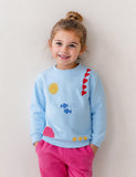 Applique Long Sleeves Sweatshirt